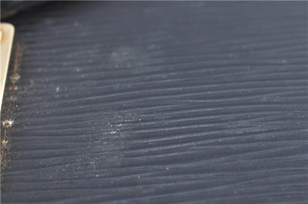 Authentic Louis Vuitton Epi Sellier Dragonne Clutch Bag Black M52612 LV H8645