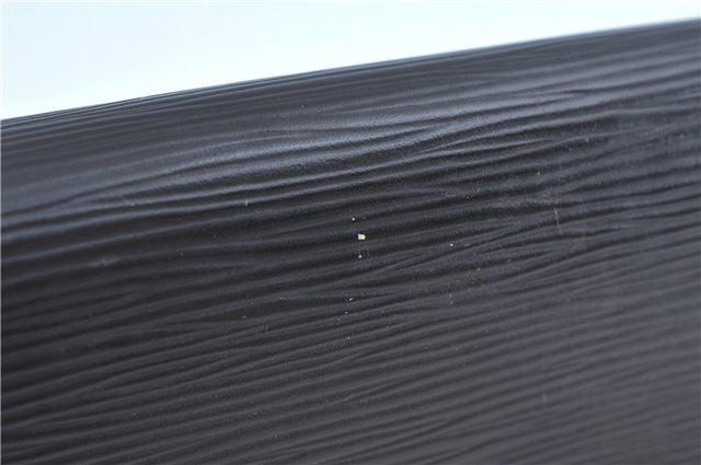 Authentic Louis Vuitton Epi Sellier Dragonne Clutch Bag Black M52612 LV H8645