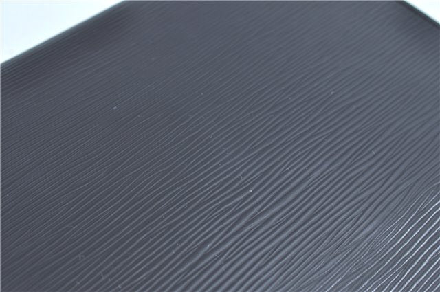 Authentic Louis Vuitton Epi Sellier Dragonne Clutch Bag Black M52612 LV H8645