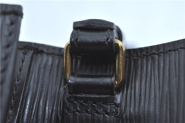 Authentic Louis Vuitton Epi Sellier Dragonne Clutch Bag Black M52612 LV H8645
