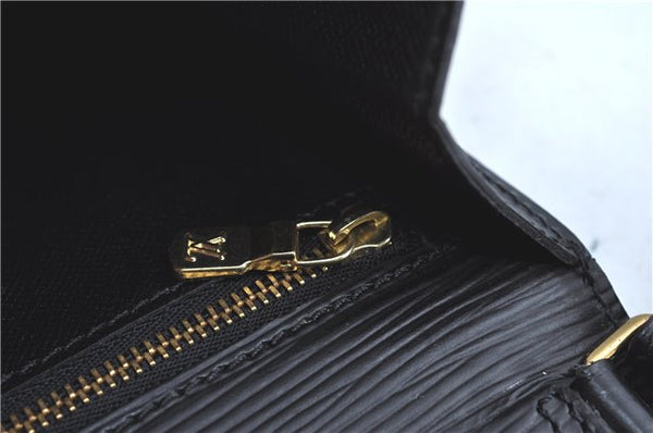 Authentic Louis Vuitton Epi Sellier Dragonne Clutch Bag Black M52612 LV H8645