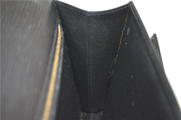 Authentic Louis Vuitton Epi Sellier Dragonne Clutch Bag Black M52612 LV H8645