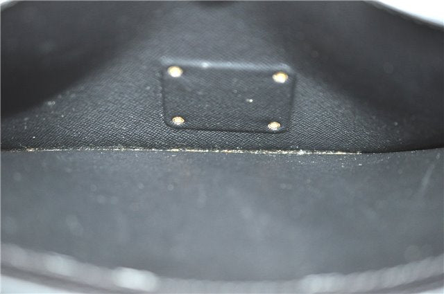 Authentic Louis Vuitton Epi Sellier Dragonne Clutch Bag Black M52612 LV H8645