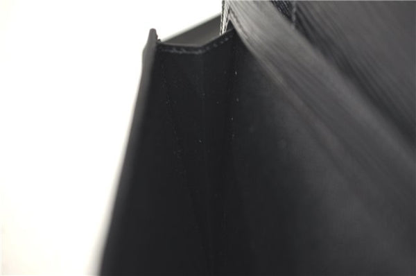 Authentic Louis Vuitton Epi Sellier Dragonne Clutch Bag Black M52612 LV H8645