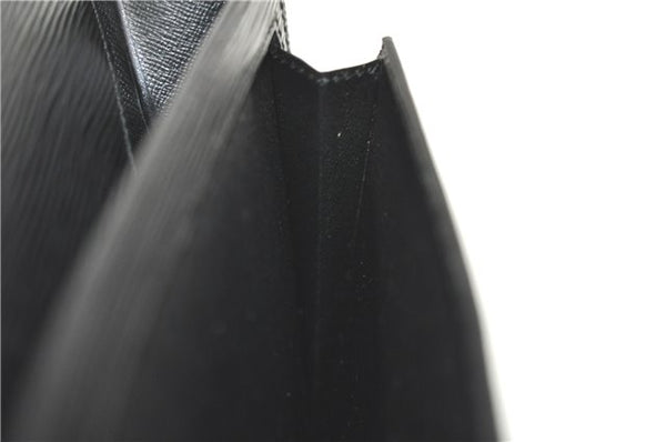 Authentic Louis Vuitton Epi Sellier Dragonne Clutch Bag Black M52612 LV H8645