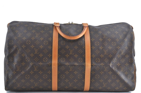 Authentic Louis Vuitton Monogram Keepall 60 Boston Bag M41412 LV H8656