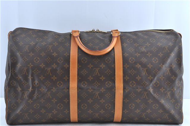 Authentic Louis Vuitton Monogram Keepall 60 Boston Bag M41412 LV H8656