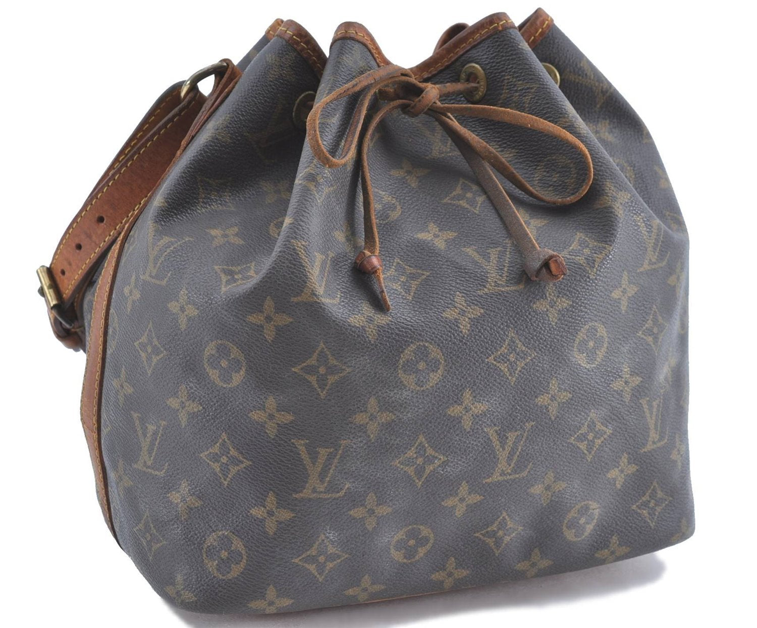 Authentic Louis Vuitton Monogram Petit Noe Shoulder Bag M42226 LV H8669