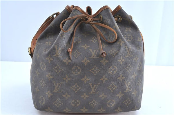 Authentic Louis Vuitton Monogram Petit Noe Shoulder Bag M42226 LV H8669