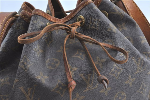 Authentic Louis Vuitton Monogram Petit Noe Shoulder Bag M42226 LV H8669
