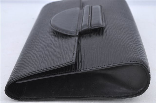 Authentic Louis Vuitton Epi Chaillot Clutch Bag Black M52542 LV H8675