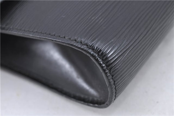 Authentic Louis Vuitton Epi Chaillot Clutch Bag Black M52542 LV H8675