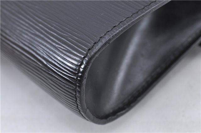 Authentic Louis Vuitton Epi Chaillot Clutch Bag Black M52542 LV H8675