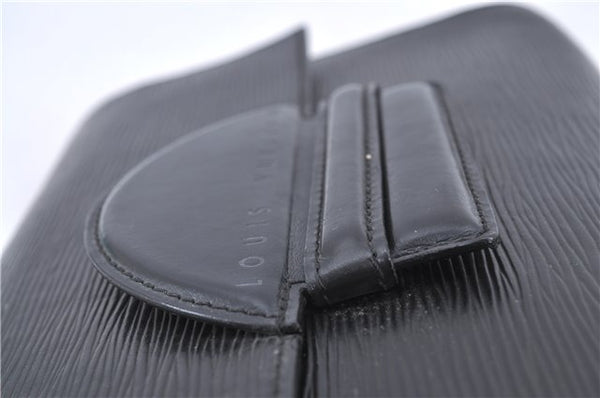 Authentic Louis Vuitton Epi Chaillot Clutch Bag Black M52542 LV H8675