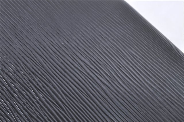 Authentic Louis Vuitton Epi Chaillot Clutch Bag Black M52542 LV H8675