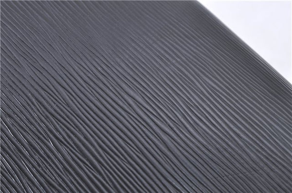 Authentic Louis Vuitton Epi Chaillot Clutch Bag Black M52542 LV H8675