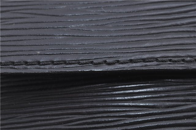 Authentic Louis Vuitton Epi Chaillot Clutch Bag Black M52542 LV H8675