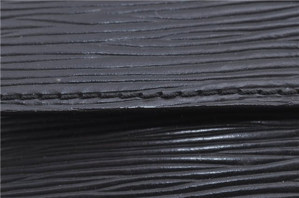 Authentic Louis Vuitton Epi Chaillot Clutch Bag Black M52542 LV H8675