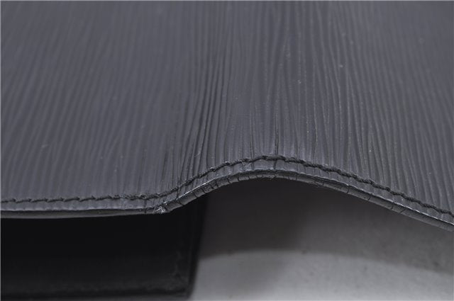 Authentic Louis Vuitton Epi Chaillot Clutch Bag Black M52542 LV H8675