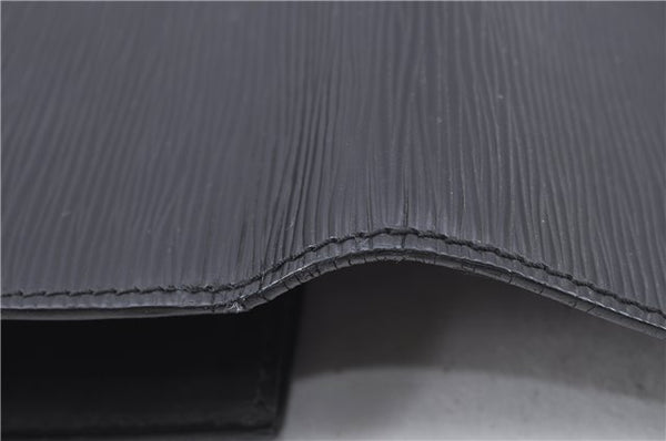 Authentic Louis Vuitton Epi Chaillot Clutch Bag Black M52542 LV H8675