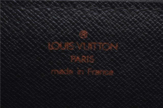 Authentic Louis Vuitton Epi Chaillot Clutch Bag Black M52542 LV H8675