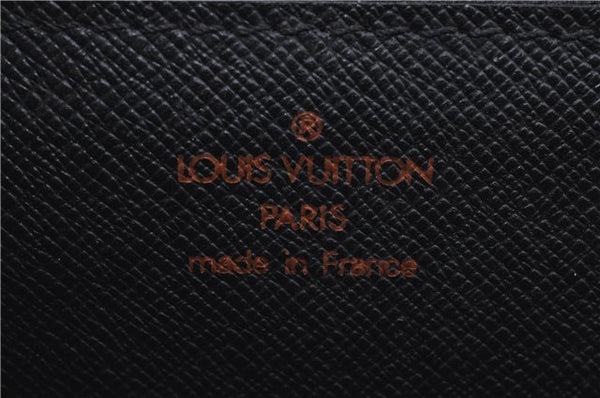Authentic Louis Vuitton Epi Chaillot Clutch Bag Black M52542 LV H8675