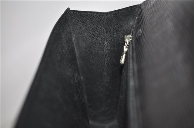 Authentic Louis Vuitton Epi Chaillot Clutch Bag Black M52542 LV H8675