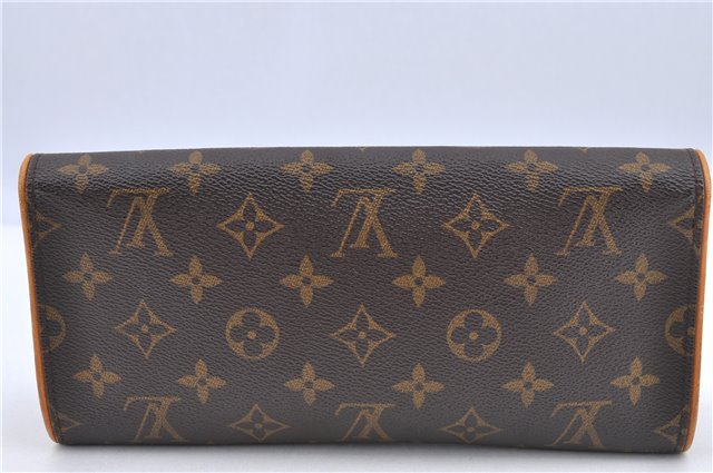 Authentic Louis Vuitton Monogram Pochette Twin GM Shoulder Bag M51852 LV H8677