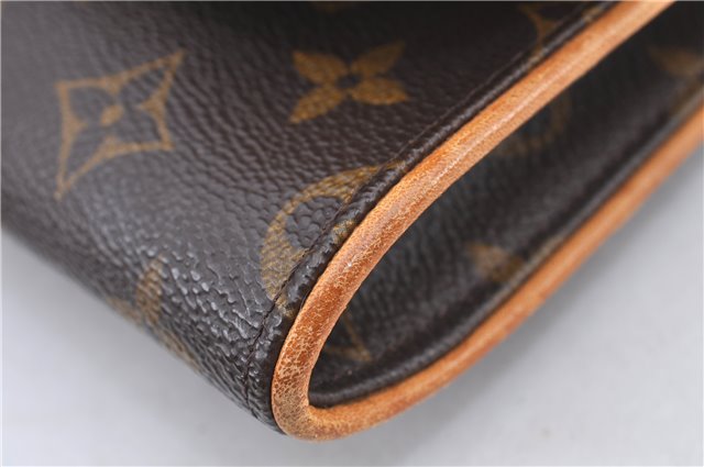 Authentic Louis Vuitton Monogram Pochette Twin GM Shoulder Bag M51852 LV H8677