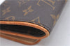 Authentic Louis Vuitton Monogram Pochette Twin GM Shoulder Bag M51852 LV H8677