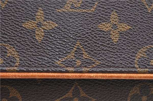 Authentic Louis Vuitton Monogram Pochette Twin GM Shoulder Bag M51852 LV H8677