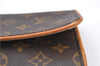 Authentic Louis Vuitton Monogram Pochette Twin GM Shoulder Bag M51852 LV H8677
