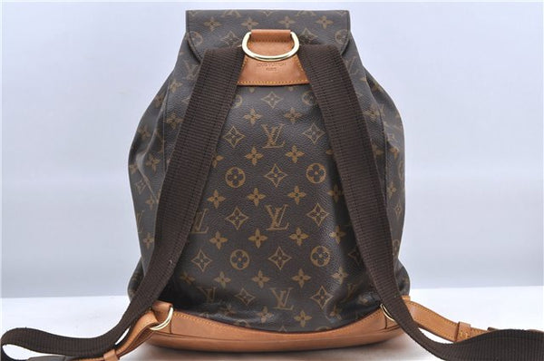 Authentic Louis Vuitton Monogram Montsouris GM Backpack M51135 LV H8680