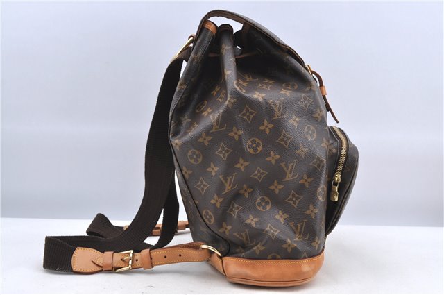 Authentic Louis Vuitton Monogram Montsouris GM Backpack M51135 LV H8680