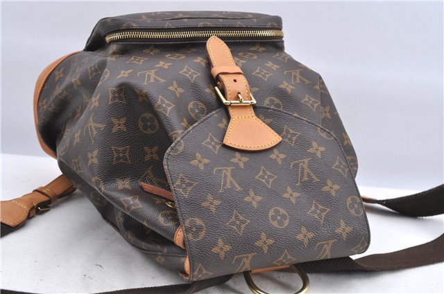 Authentic Louis Vuitton Monogram Montsouris GM Backpack M51135 LV H8680