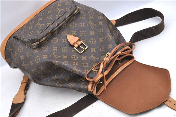 Authentic Louis Vuitton Monogram Montsouris GM Backpack M51135 LV H8680