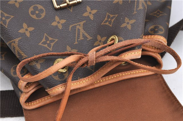 Authentic Louis Vuitton Monogram Montsouris GM Backpack M51135 LV H8680