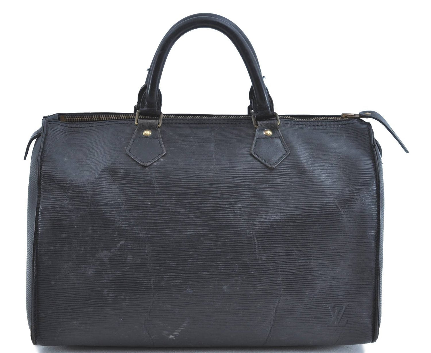 Authentic Louis Vuitton Epi Speedy 30 Hand Bag Black M59022 LV H8683