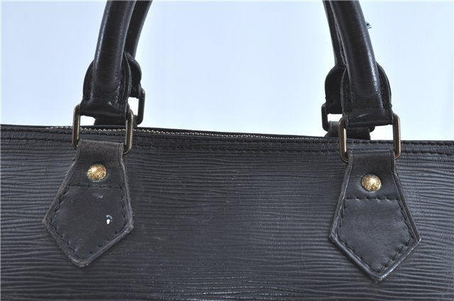 Authentic Louis Vuitton Epi Speedy 30 Hand Bag Black M59022 LV H8683