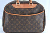 Authentic Louis Vuitton Monogram Deauville Hand Bag M47270 LV H8689