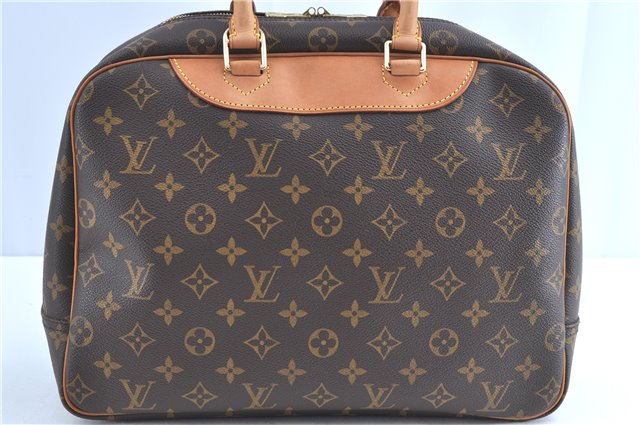 Authentic Louis Vuitton Monogram Deauville Hand Bag M47270 LV H8689