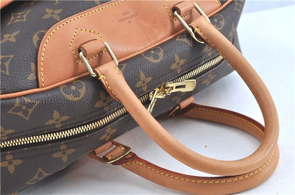 Authentic Louis Vuitton Monogram Deauville Hand Bag M47270 LV H8689