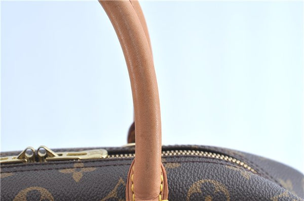 Authentic Louis Vuitton Monogram Deauville Hand Bag M47270 LV H8689