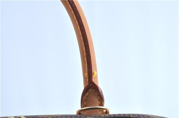 Authentic Louis Vuitton Monogram Deauville Hand Bag M47270 LV H8689