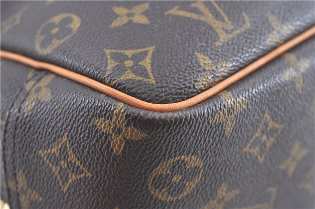 Authentic Louis Vuitton Monogram Deauville Hand Bag M47270 LV H8689