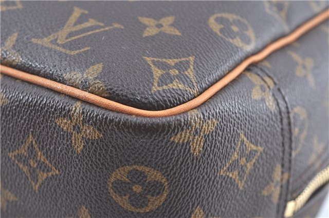 Authentic Louis Vuitton Monogram Deauville Hand Bag M47270 LV H8689
