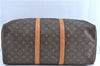 Authentic Louis Vuitton Monogram Keepall 50 Boston Bag M41426 LV H8691