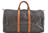 Authentic Louis Vuitton Monogram Keepall 50 Boston Bag M41426 LV H8709