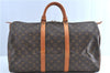 Authentic Louis Vuitton Monogram Keepall 50 Boston Bag M41426 LV H8709