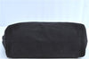 Authentic FENDI Selleria Shoulder Tote Bag Canvas Leather Black H8715